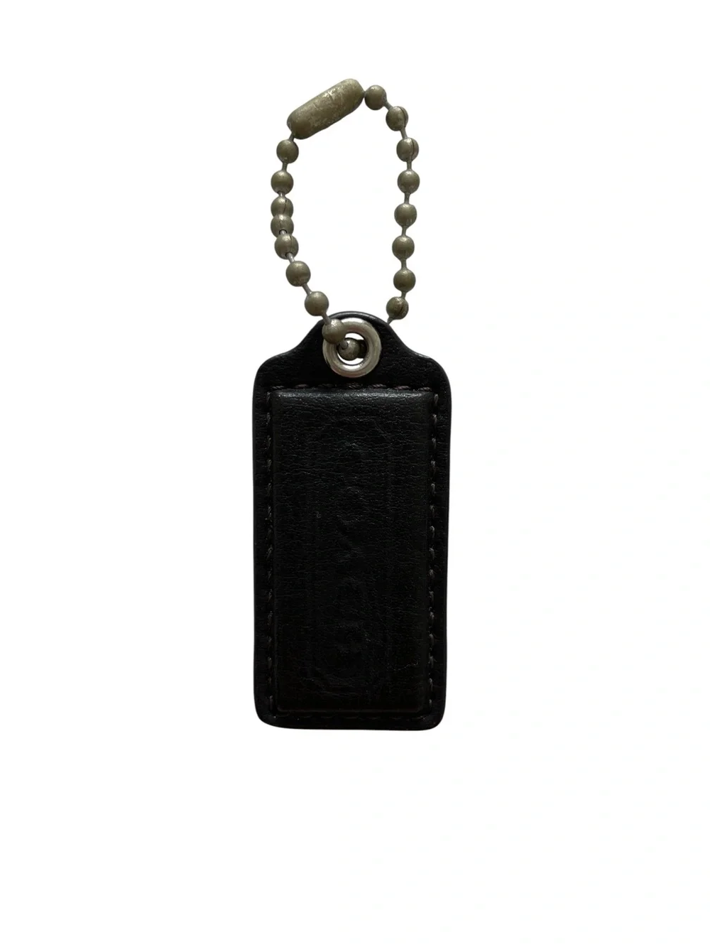 Coach Black Leather Hangtag